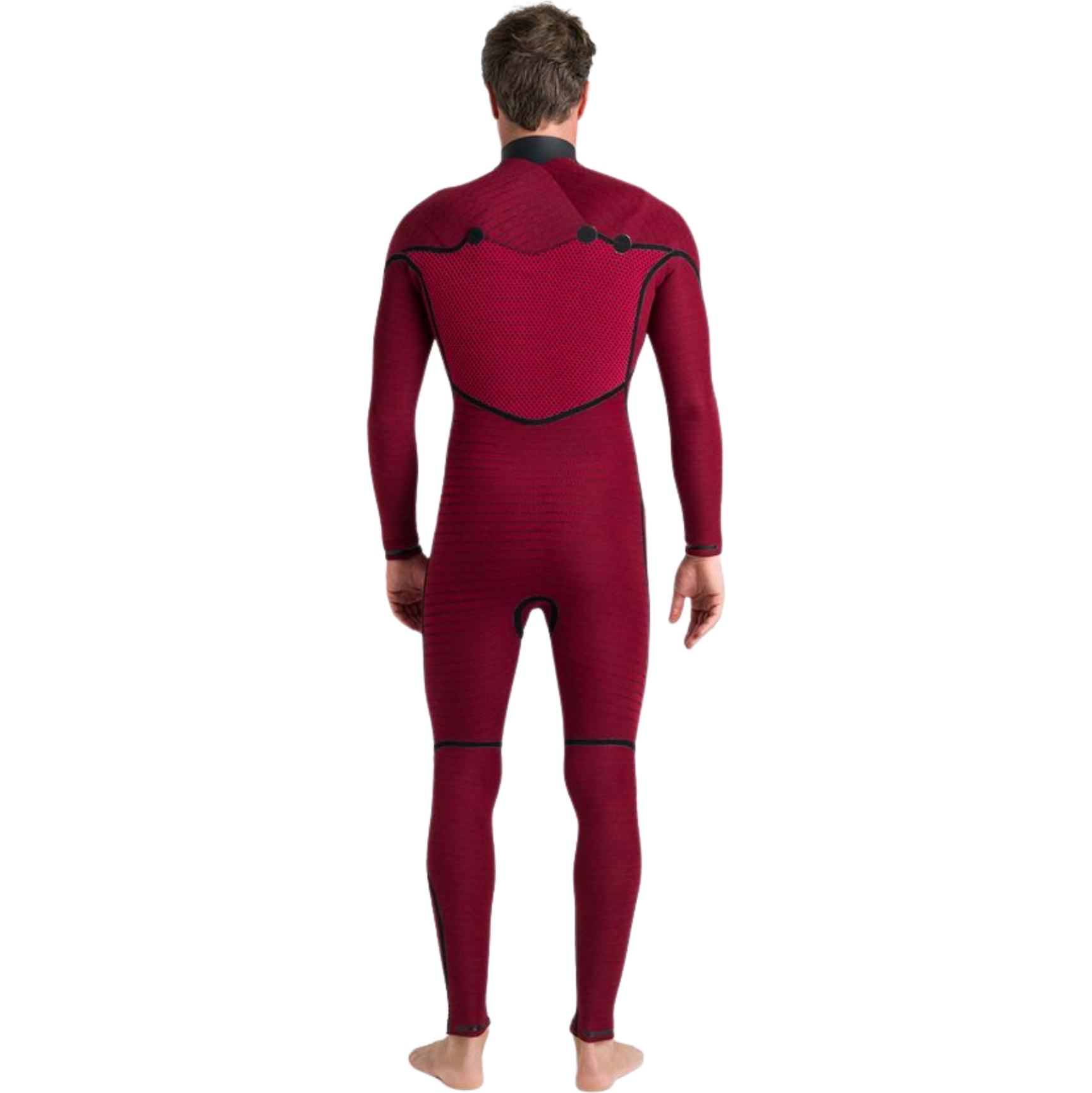 2026 C-Skins Mens Nuwave Rewired 5/4mm Chest Zip Wetsuit CRW54MC - Black / Meteor / Lime